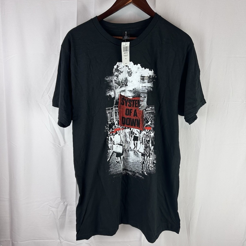 System Of A Down Metal Rock Band T-Shirt March Protest XL New Hot Topic SOAD